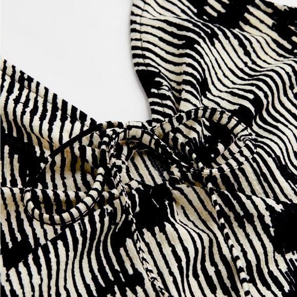 Crinkled Slip Dress with Tie Detail - Picture 2 of 2